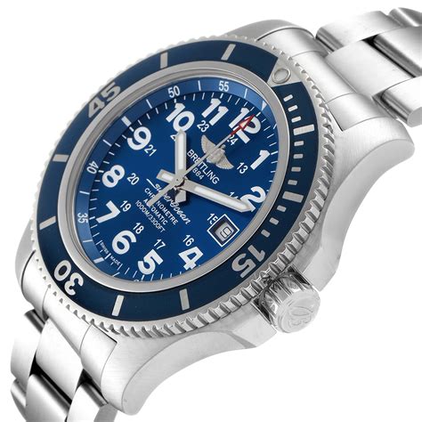 breitling superocean blue dial|breitling superocean 44 blue version.